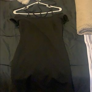 Black mini dress